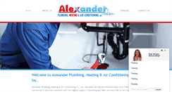 Desktop Screenshot of alexanderplumbingheatingandcooling.com